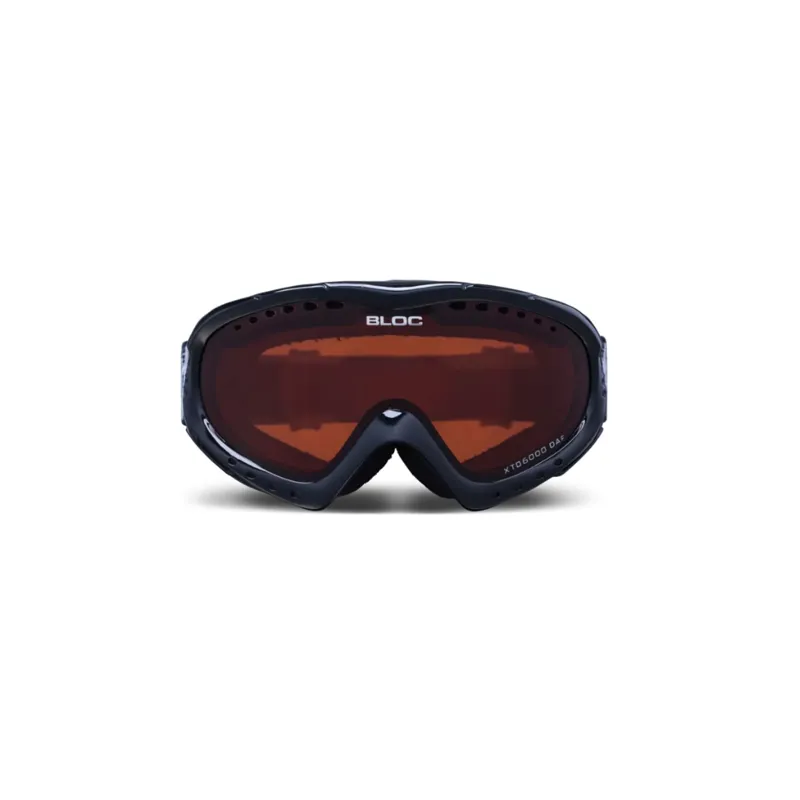 Bloc Utopia Ski Goggles - Shiny Black / Orange Lens